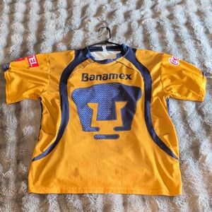Mens Banamex Yellow Soccer Jersey